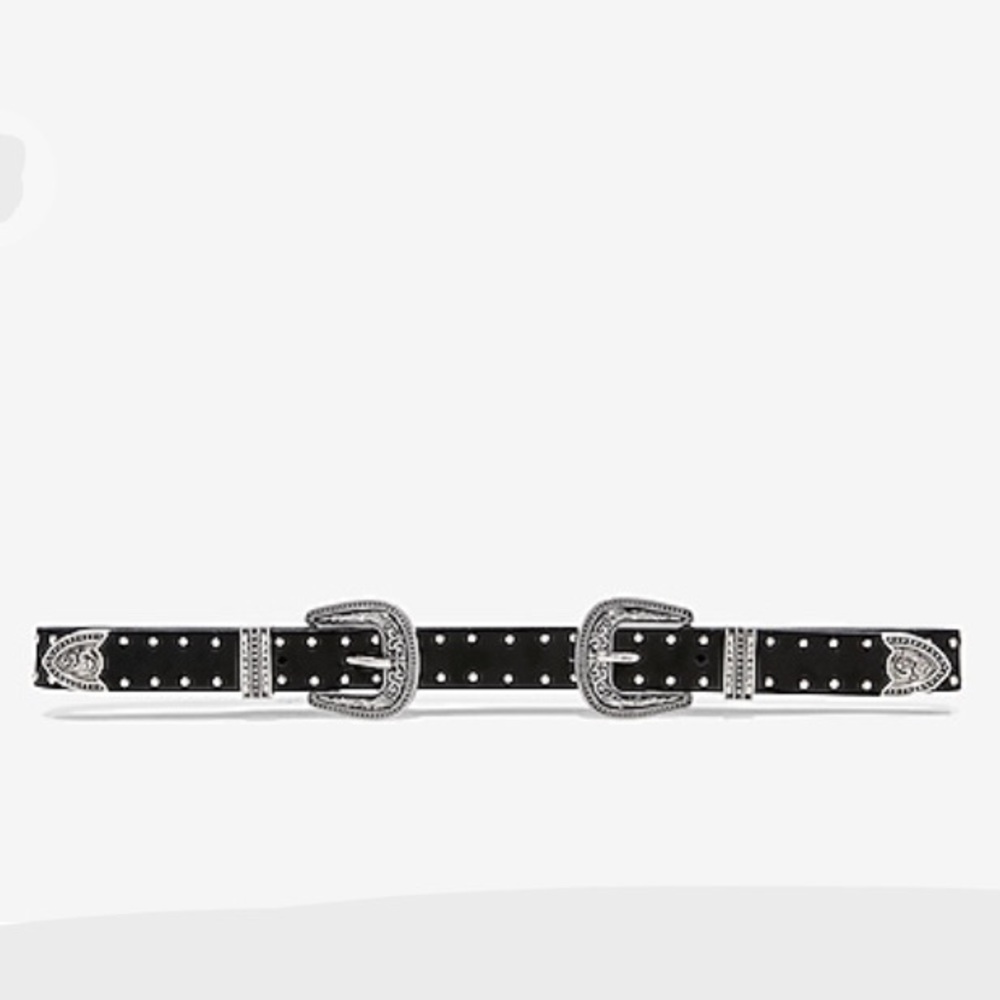 New Express Studded Double Buckle Western Belt